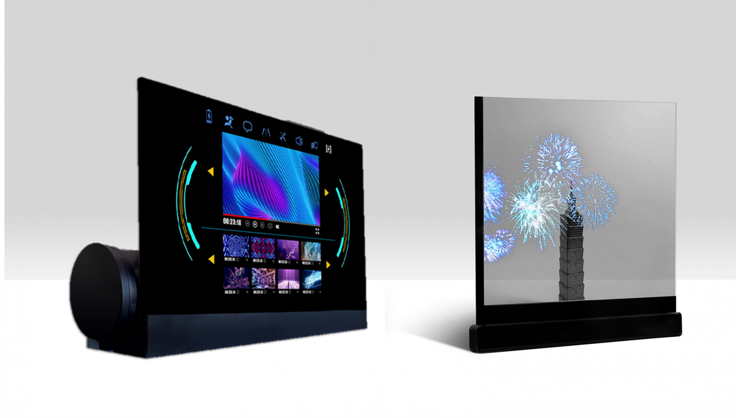 可卷式、折迭性、高透明